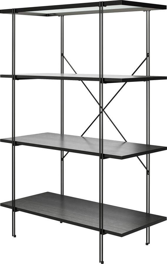 Dorel Home Ordnerrek Wainwright Bovenblad van glas breedte 79 5 cm hoogte 117 cm metalen stelling (1 stuk) - Foto 11