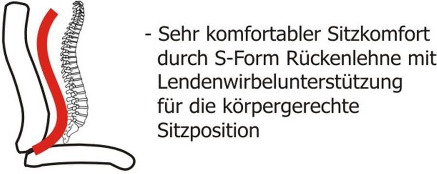 Duo Collection Bureaustoel John XXL met gestoffeerde armleuningen - Foto 7