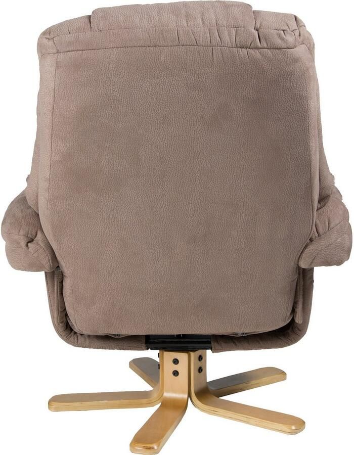 Duo Collection Relaxfauteuil Bordeaux met voetenbank en relaxfunctie 360 graden draaibaar - Foto 4