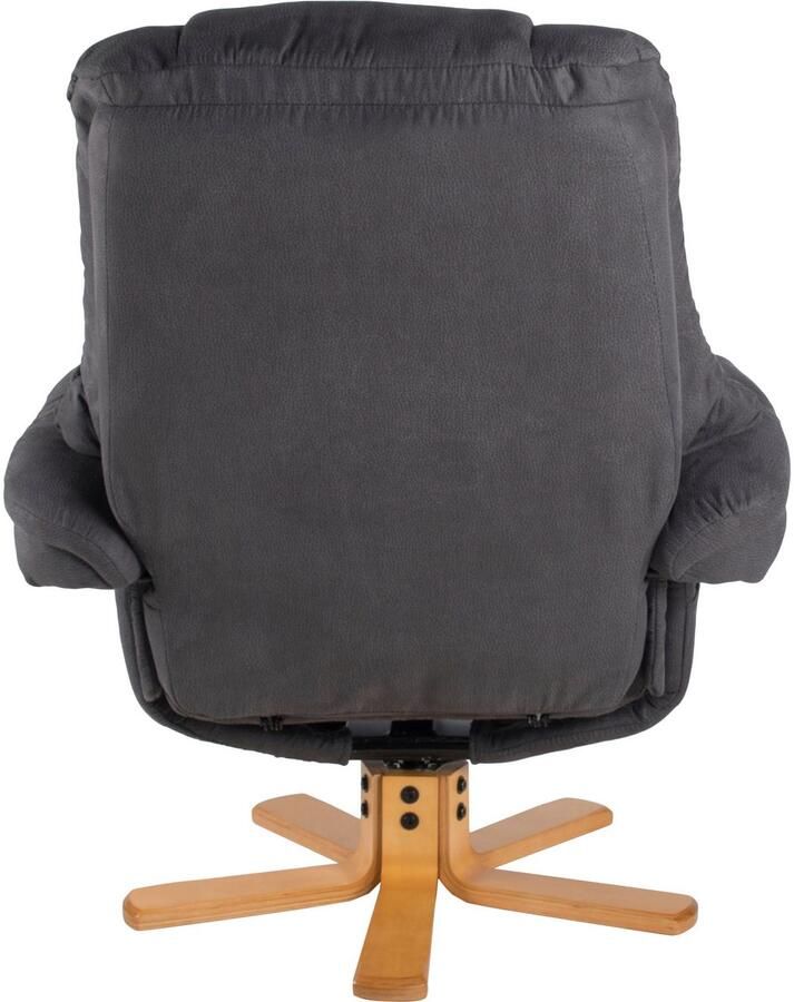 Duo Collection Relaxfauteuil Bordeaux met voetenbank en relaxfunctie 360 graden draaibaar - Foto 3