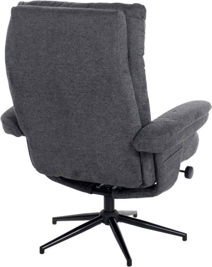 Duo Collection Relaxfauteuil Olvera met voetenbank en relaxfunctie 360 graden draaibaar - Foto 4