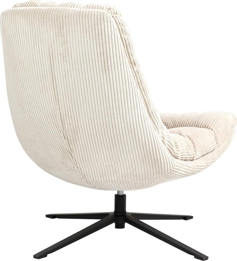 Duo Collection Relaxfauteuil PORTO 360° draaibaar dubbele bekleding met poef tot 115 kg belastbaar