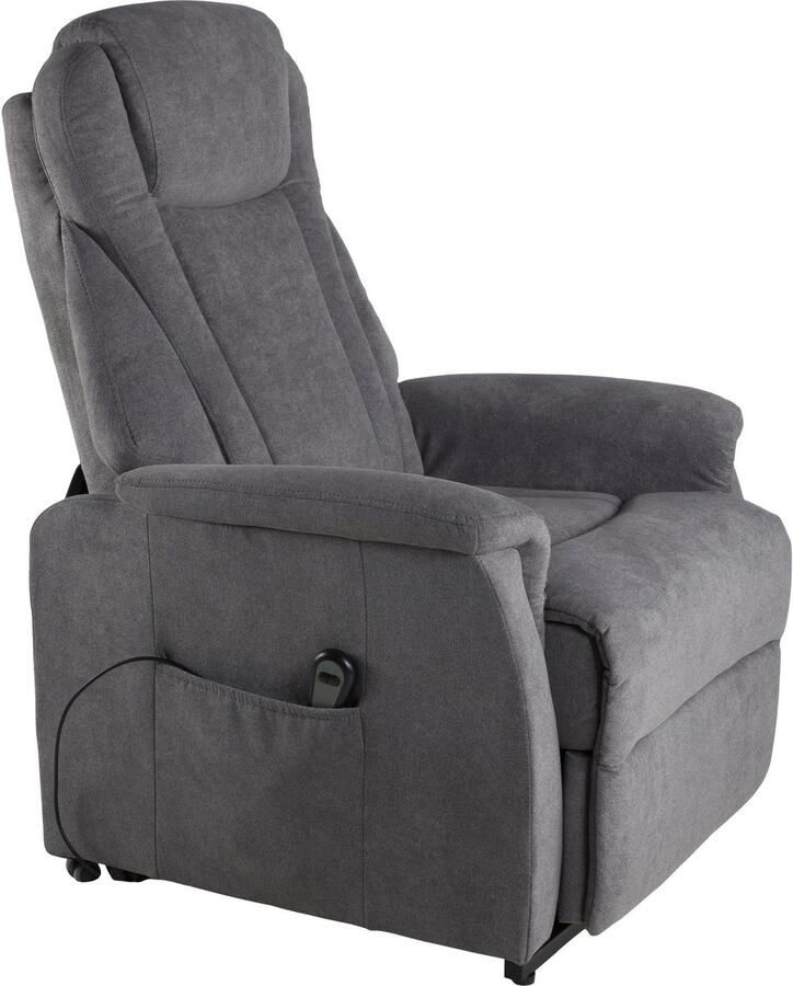 Duo Collection Relaxfauteuil Toronto XXL met elektrische opsteun en relaxfunctie tot 150 kg belastbaar pocketvering staalgolfondersteuning (set)