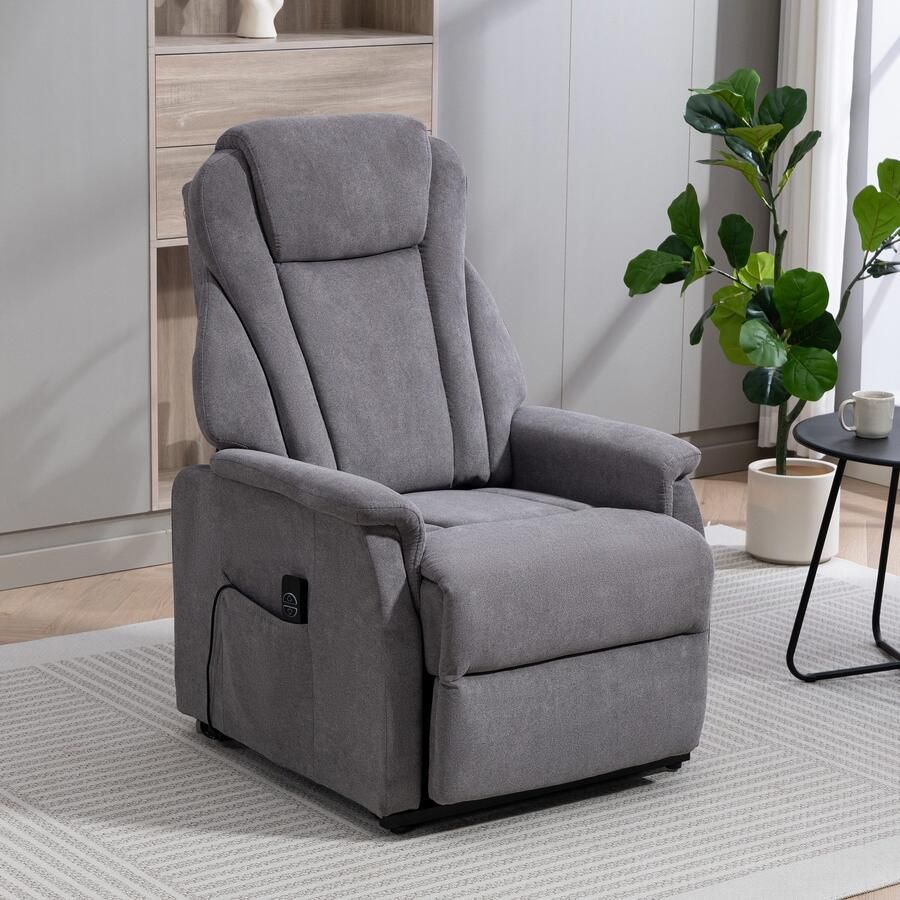 Duo Collection Relaxfauteuil Toronto XXL met elektrische opsteun en relaxfunctie tot 150 kg belastbaar pocketvering staalgolfondersteuning (set) - Foto 2