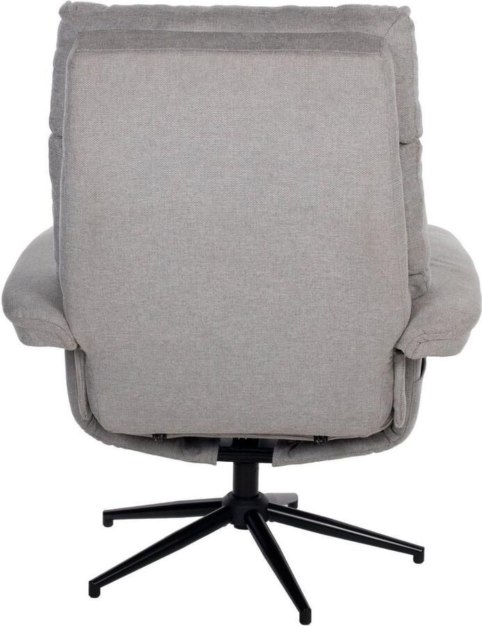 Duo Collection Relaxfauteuil Zalea met voetenbank en relaxfunctie 360 graden draaibaar - Foto 4