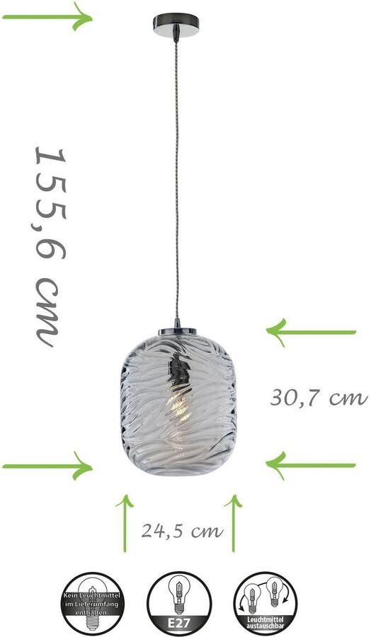 ECO-LIGHT Hanglamp Nereide hoogwaardig glas (1 stuk) - Foto 16