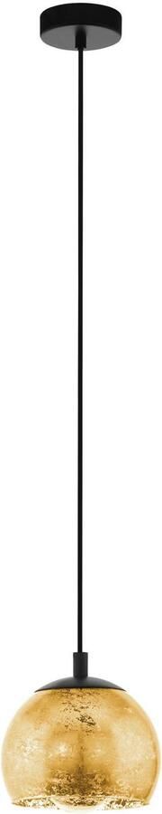 EGLO Hanglamp ALBARACCIN Pendellampe IP20 E27 Stahl Glas Esstischlampe Lampe zwart ø19 x h110 cm hanglamp eettafellamp woonkamer (1 stuk) - Foto 5