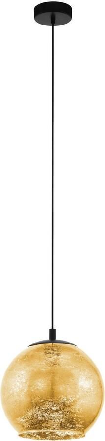 EGLO Hanglamp ALBARACCIN Hanglamp IP20 E27 staal glas eettafellamp lamp (1 stuk) - Foto 4