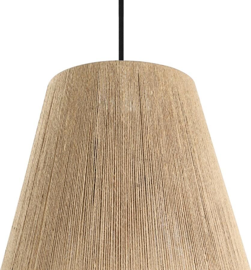 EGLO Hanglamp ALDERNEY Pendellampe Retro Stahl und Textil Hängelampe E27 Lampe Hanglamp in zwart van staal excl. E27 40W (1 stuk) - Foto 2