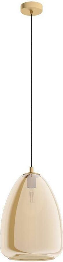 EGLO Hanglamp ALOBRASE Hanglamp eettafel van metaal en beslagen glas E27 Ø 30 cm (1 stuk) - Foto 7