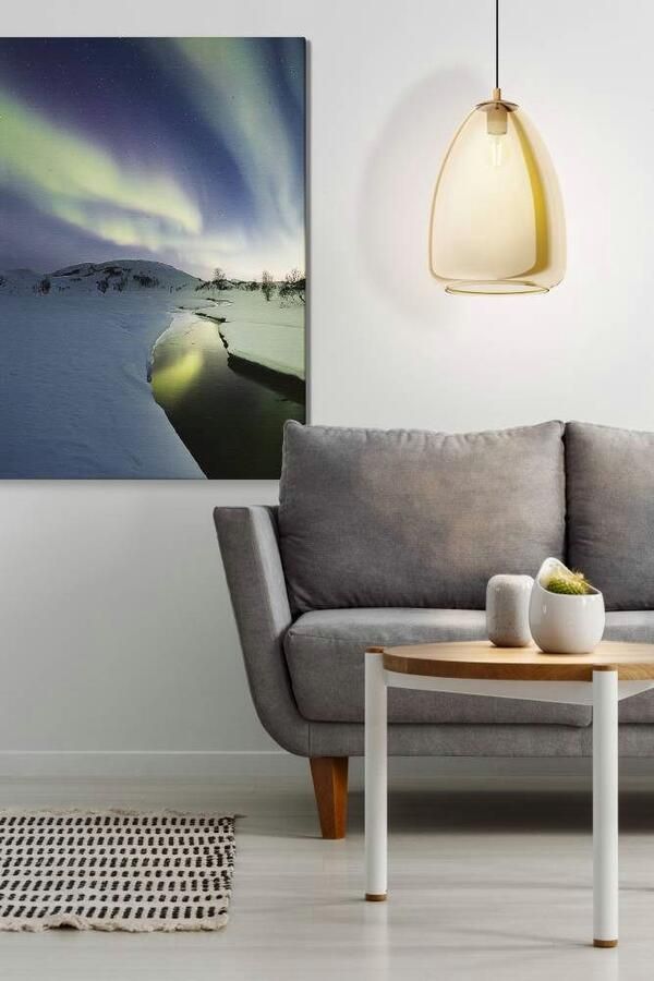 EGLO Hanglamp ALOBRASE Pendellampe Stahl und Glas Esstischlampe E27 IP20 Lampe Hanglamp eettafel van metaal en beslagen glas E27 Ø 30 cm (1 stuk) - Foto 3