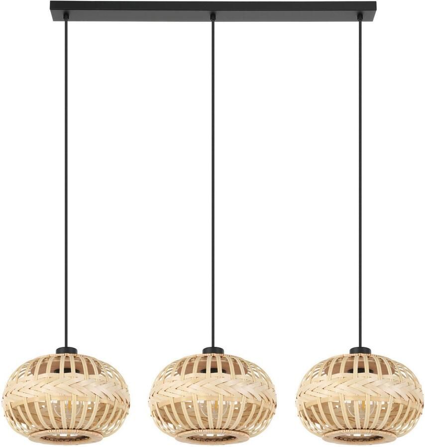 EGLO Hanglamp AMSFIELD 1 Hanglamp in zwart van staal excl. E27 40W (1 stuk) - Foto 3