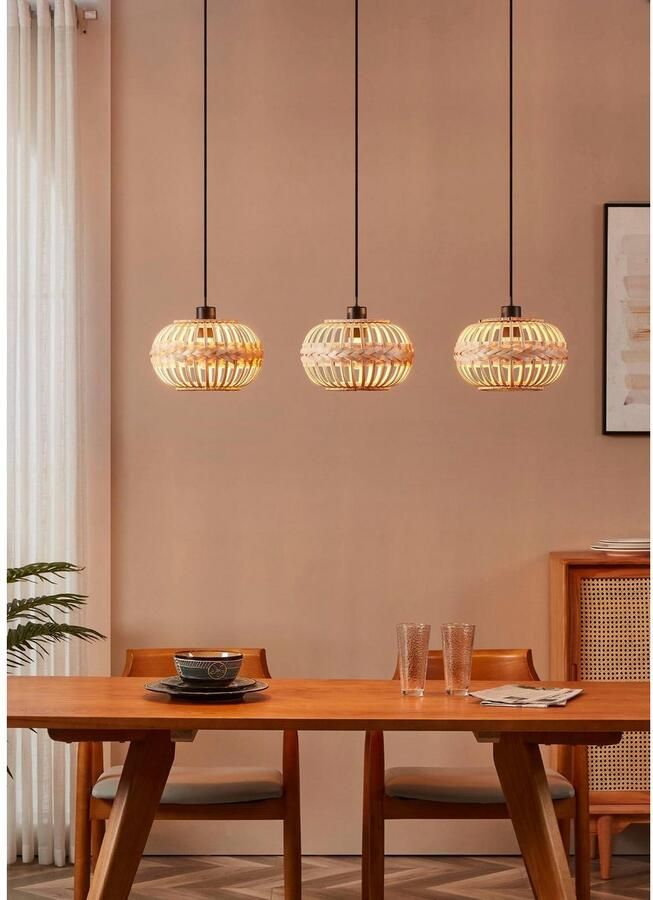 EGLO Hanglamp AMSFIELD 1 Hanglamp in zwart van staal excl. E27 40W (1 stuk) - Foto 4