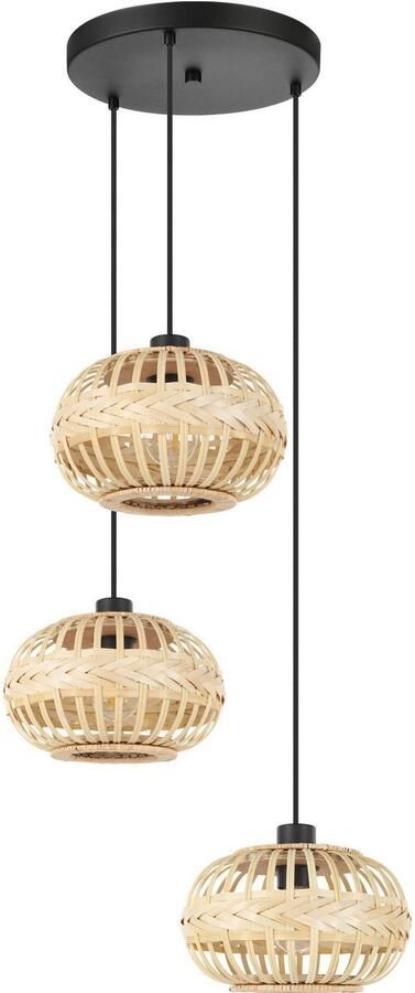 EGLO Hanglamp AMSFIELD 1 Hanglamp in zwart van staal excl. E27 40W (1 stuk) - Foto 5