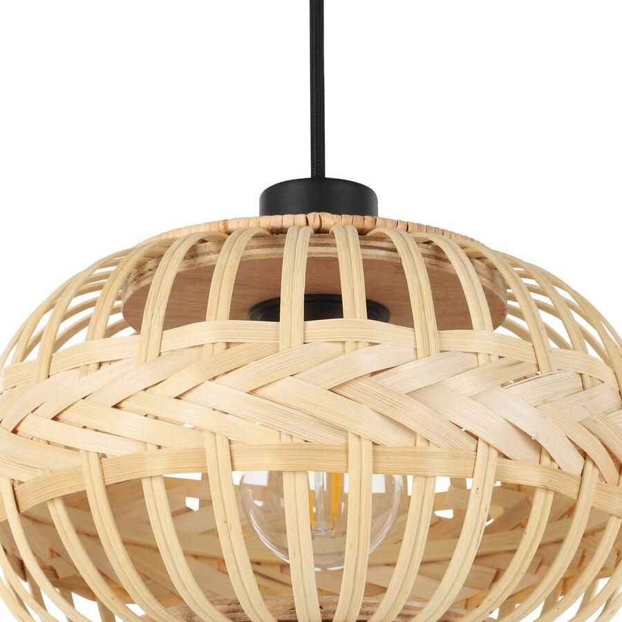 EGLO Hanglamp AMSFIELD 1 Hanglamp in zwart van staal excl. E27 40W (1 stuk) - Foto 2