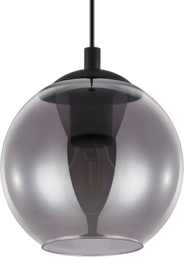 EGLO Ariscani Hanglamp E27 Ø 20 cm rookglas Zwart - Foto 4