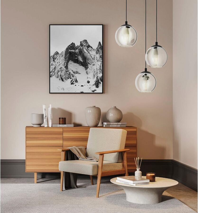 EGLO Â AriscaniÂ HanglampÂ -Â 42 5Â cmÂ -Â GlasÂ -Â 3Â lichtsÂ -Â Zwart Leen Bakker