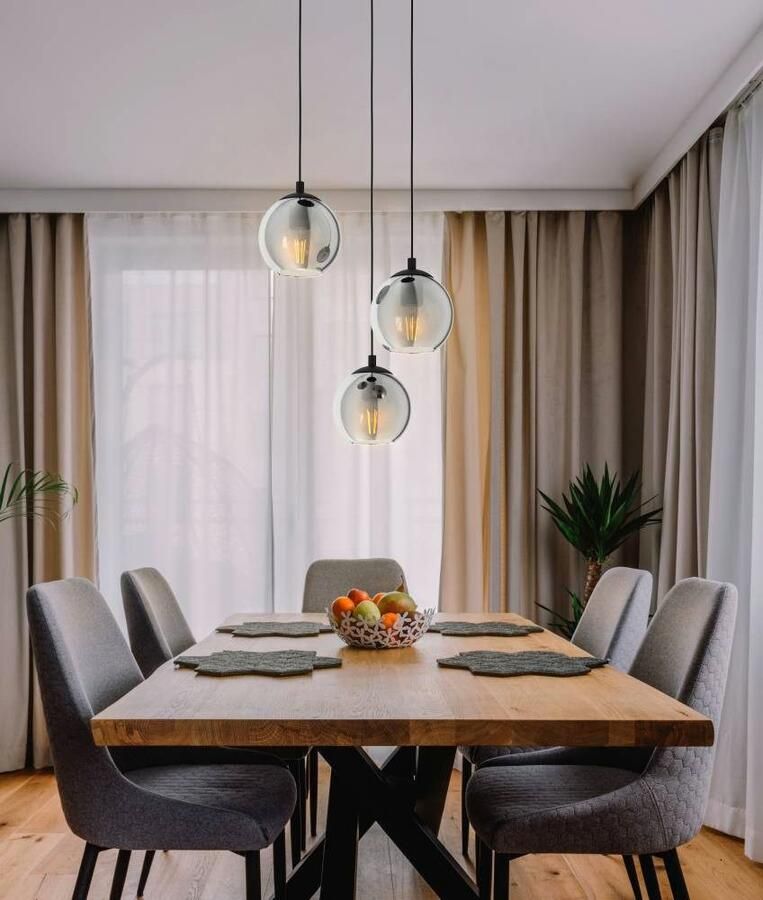 EGLO Â AriscaniÂ HanglampÂ -Â 42 5Â cmÂ -Â GlasÂ -Â 3Â lichtsÂ -Â Zwart Leen Bakker - Foto 3
