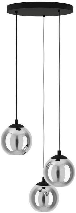 EGLO Â AriscaniÂ HanglampÂ -Â 42 5Â cmÂ -Â GlasÂ -Â 3Â lichtsÂ -Â Zwart Leen Bakker - Foto 14