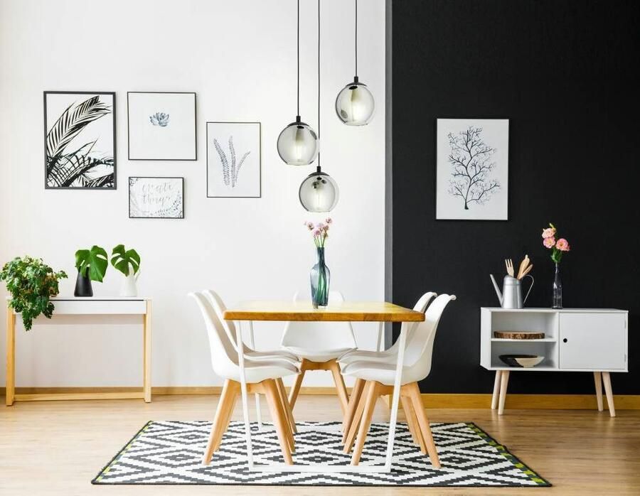 EGLO Â AriscaniÂ HanglampÂ -Â 42 5Â cmÂ -Â GlasÂ -Â 3Â lichtsÂ -Â Zwart Leen Bakker - Foto 4