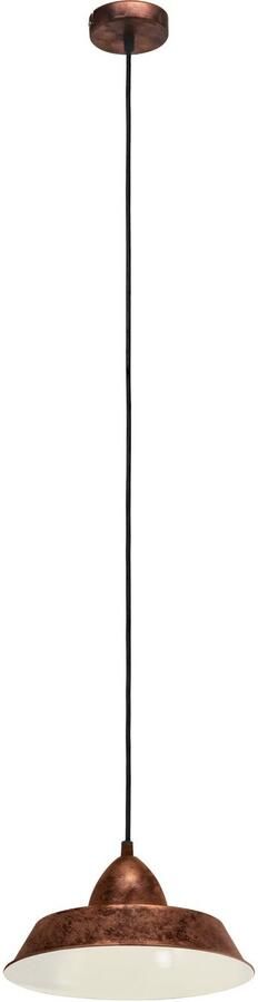 EGLO Hanglamp AUCKLAND Pendellampe Stahl E27 IP20 Vintage Esszimmerlampe Lampe koperkleur-antiek ø26 x h110 cm hanglamp eettafel retro - Foto 4