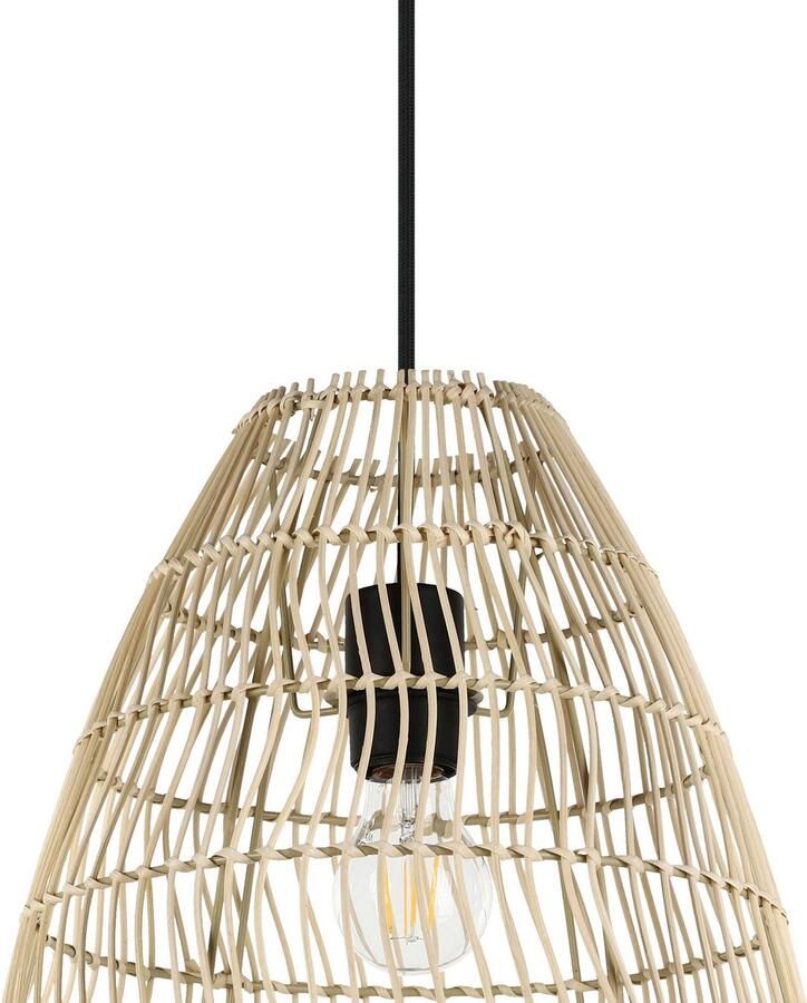 EGLO Hanglamp AYESGARTH Hanglamp in zwart van staal excl. E27 1X40W (1 stuk) - Foto 3