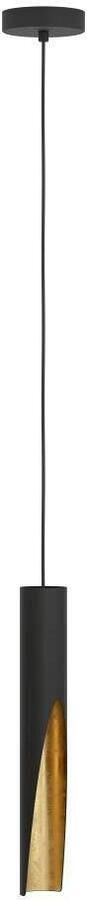 EGLO Hanglamp BARBOTTO Pendellampe Stahl GU10 IP20 Hängelampe Esstischlampe Hanglamp metaal in zwart en goudkleur hanglamp GU10 lichtbron (1 stuk) - Foto 2