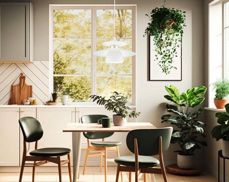 EGLO Hanglamp Brenda Hanglamp staal kleur: nikkel mat wit fitting: E27 Ø: 32 cm (1 stuk)