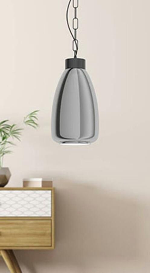 EGLO  Brickfield Hanglamp - E27 - 77 cm - Zwart - Foto 4