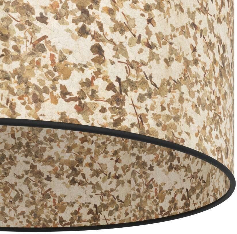EGLO Hanglamp BUTTERBURN Hanglamp eetkamerlamp textiel met berkenbladeren Ø 36 cm (1 stuk)