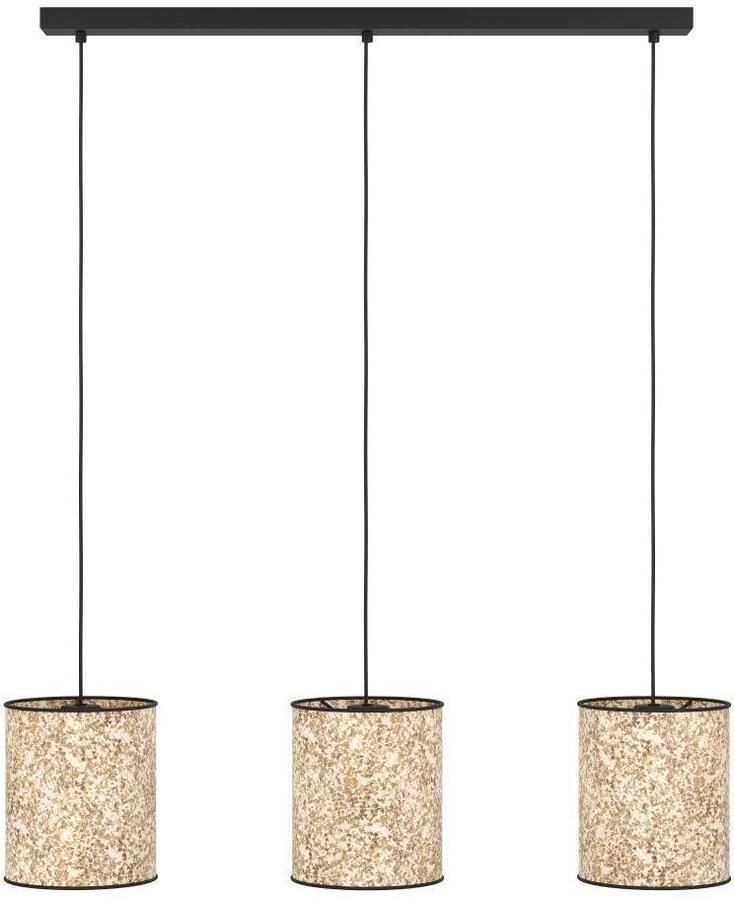 EGLO Hanglamp BUTTERBURN Hanglamp eetkamerlamp textiel met berkenbladeren hanglamp (1 stuk) - Foto 2