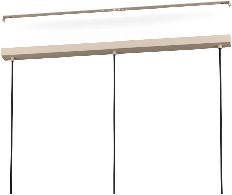 EGLO Hanglamp CAMBAITO Pendellampe Stahl E27 IP20 Esszimmerlampe Hängelampe Hanglamp in zandkleur van staal excl. E27 40W (1 stuk) - Foto 2