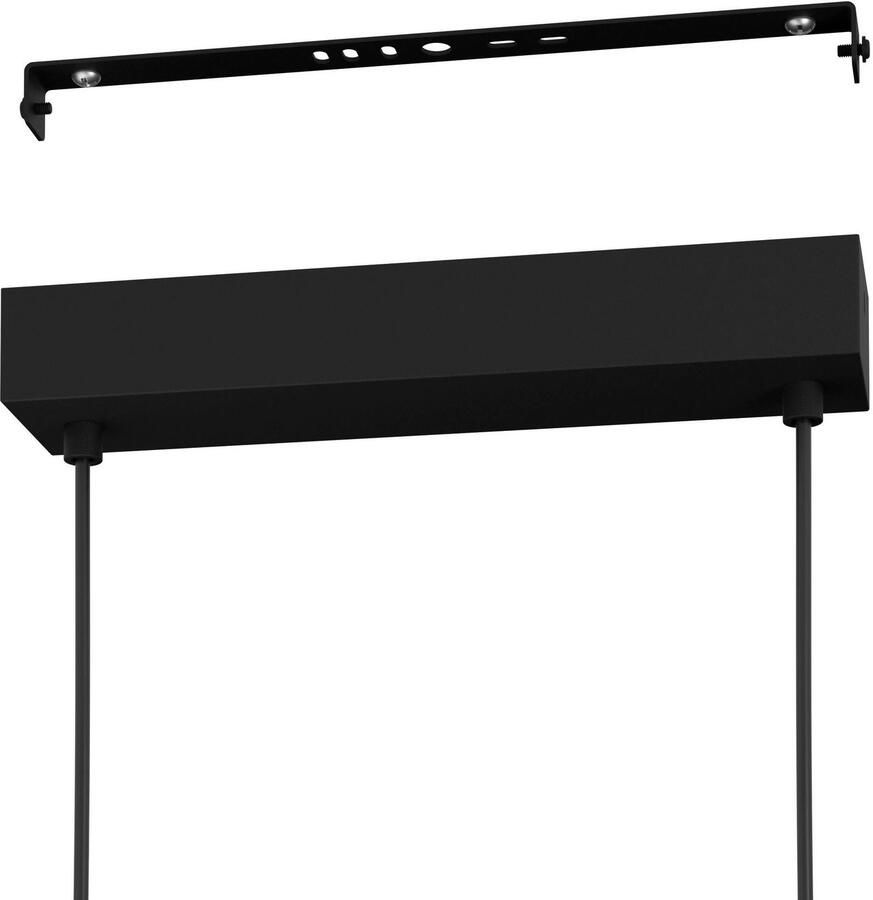 EGLO Hanglamp CARANACOA Hanglamp in zwart van staal 7W warmwit (1 stuk) - Foto 2