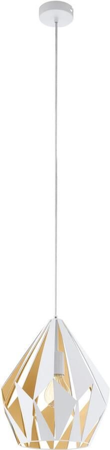 EGLO Hanglamp CARLTON 1 Pendellampe Stahl E27 IP20 Vintage Esstischlampe Lampe Hanglicht hanglamp - Foto 5