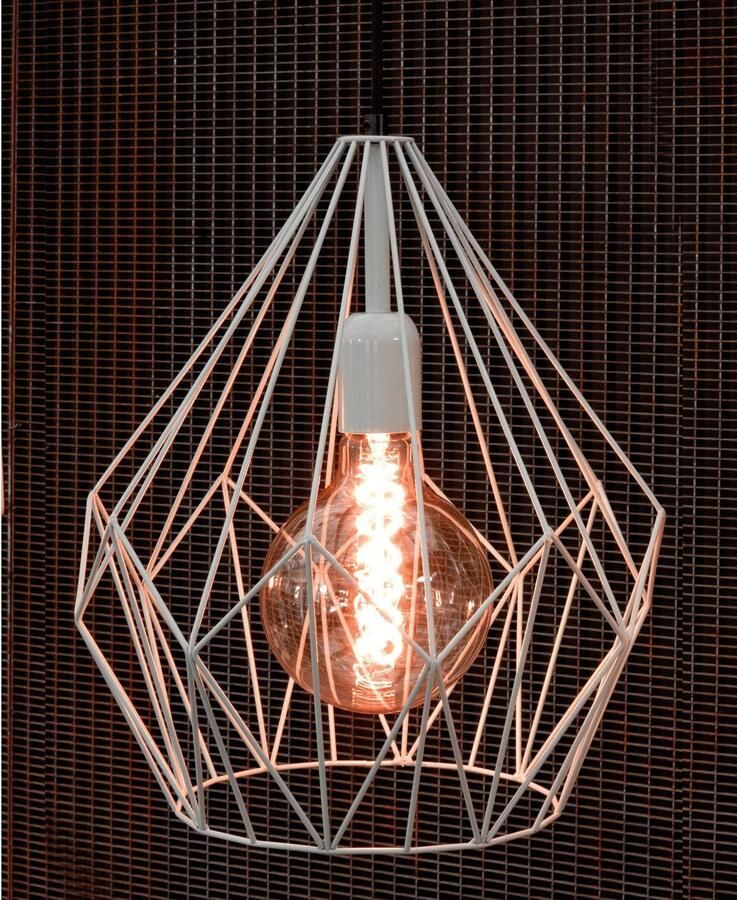 EGLO Hanglamp CARLTON hanglamp koper staal excl. lichtbron retro