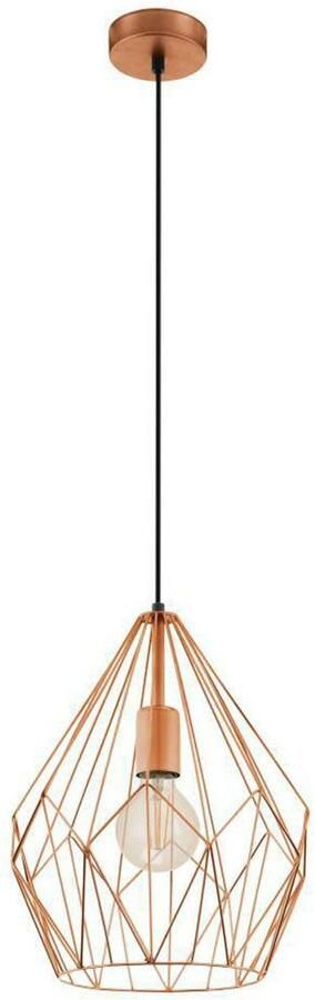 EGLO Hanglamp CARLTON hanglamp koper staal excl. lichtbron retro - Foto 8