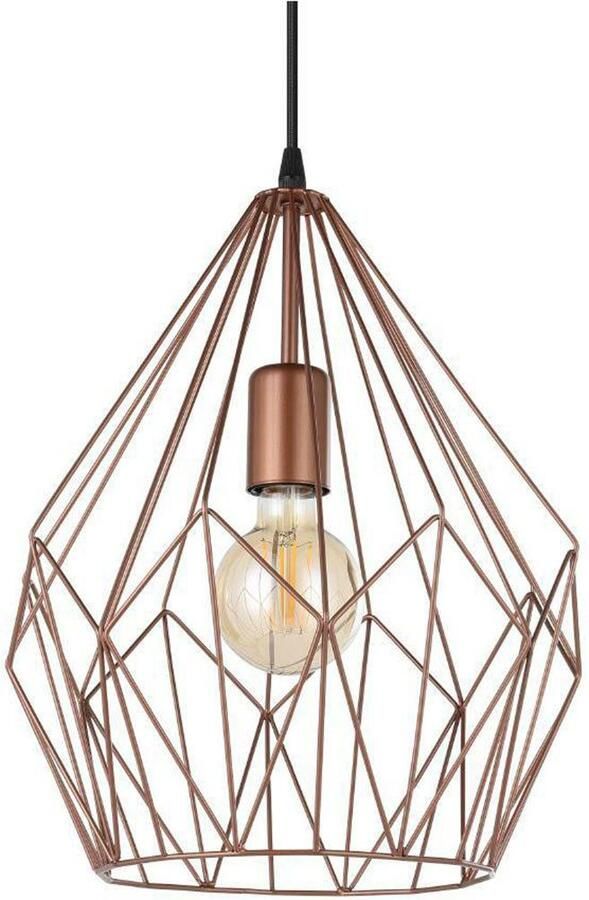 EGLO Hanglamp CARLTON hanglamp koper staal excl. lichtbron retro - Foto 5