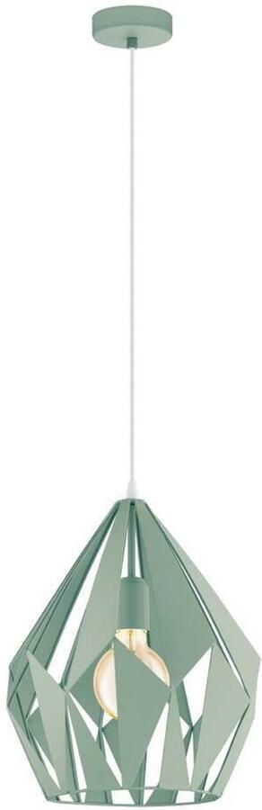 EGLO Hanglamp CARLTON-P Vintage hanglamp metaal pastel lichtgroen Ø 31 cm (1 stuk) - Foto 3