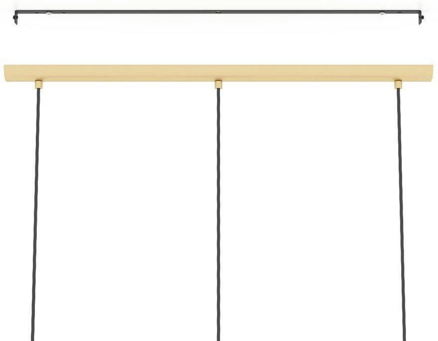 EGLO Hanglamp CARLTON Pendellampe Stahl Esszimmerlampe Retro Hängelampe Lampe Hanglamp in retro-ontwerp in goudkleur hanglamp (1 stuk) - Foto 3