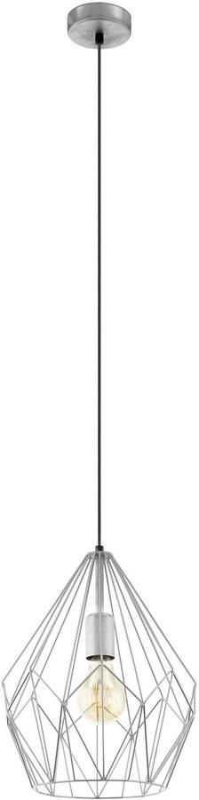 EGLO Hanglamp CARLTON Vintage hanglamp retro hanglamp kleur: zilverkleur fitting: E27 - Foto 6