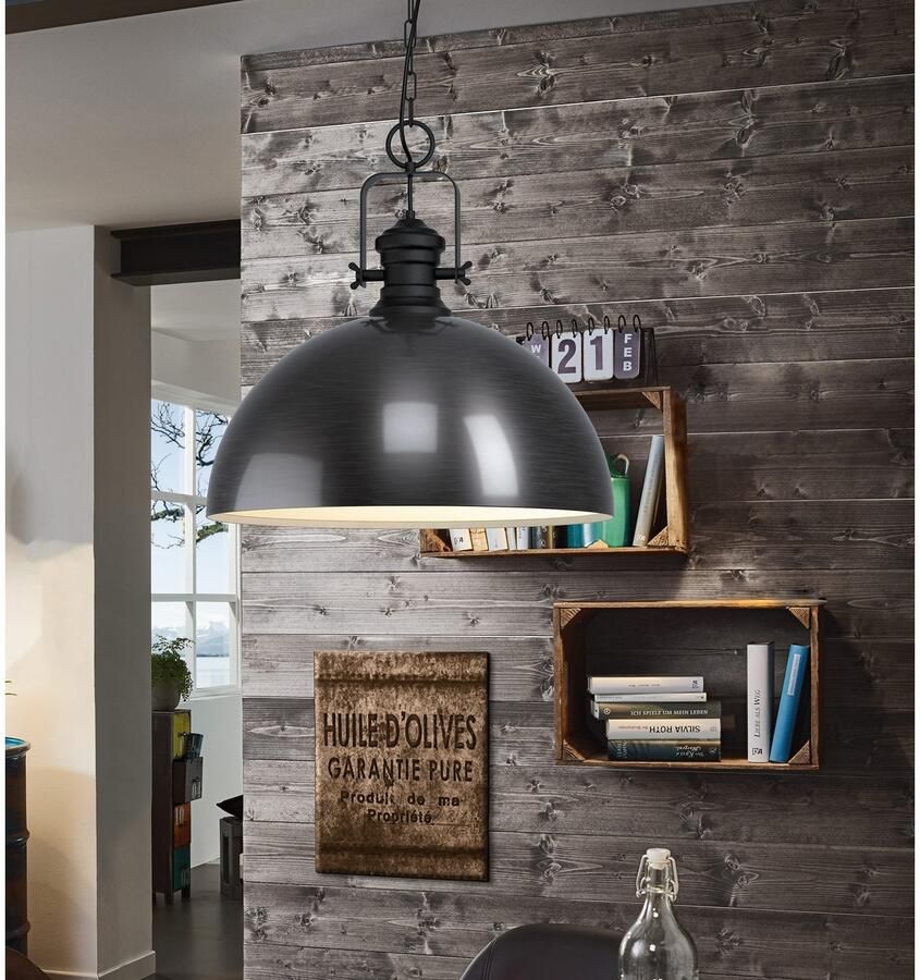 EGLO Hanglamp COMBWICH Hanglamp 53 cm hanglamp Eettafellamp Lamp voor de woonkamer E27