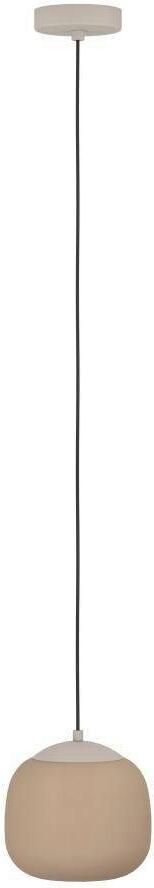 EGLO Hanglamp COMINIO Hanglamp gesatineerd glas metaal in taupe E27 fitting Ø 18 5 cm (1 stuk) - Foto 5