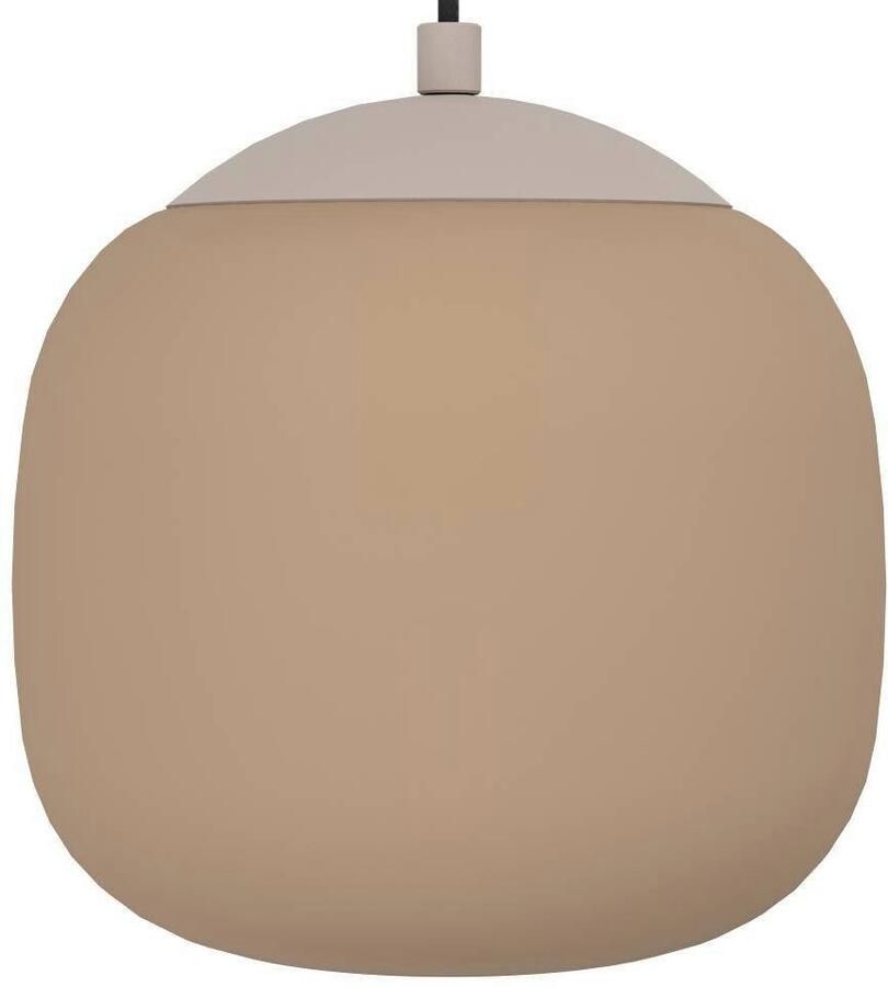 EGLO Hanglamp COMINIO Pendellampe Stahl und Glas E27 IP20 Esstischlampe Lampe Hanglamp eetkamerlamp in zandkleur en taupe E27 88 5 cm (1 stuk)