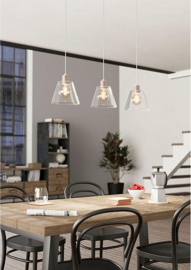 EGLO Hanglamp COPLEY Hanglamp in roségoudkleurig van staal alu excl. E27 40W (1 stuk) - Foto 2