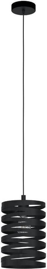 EGLO Hanglamp CREMELLA Pendellampe Stahl IP20 E27 Esszimmerlampe Vintage Lampe Hanglamp van staal in zwart E27 fitting Ø 18 cm (1 stuk) - Foto 6