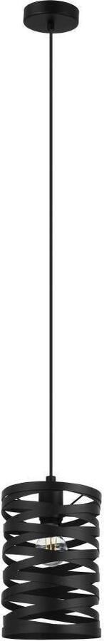 EGLO Hanglamp CREMELLA Pendellampe Stahl IP20 E27 Esszimmerlampe Vintage Lampe Hanglamp van staal in zwart E27 fitting Ø 18 cm (1 stuk) - Foto 5