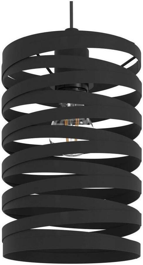 EGLO Hanglamp CREMELLA Pendellampe Stahl IP20 E27 Esszimmerlampe Vintage Lampe Hanglamp van staal in zwart E27 fitting L 94 cm (1 stuk) - Foto 4