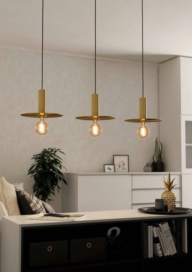 EGLO Hanglamp ESCANDELL Hanglamp eetkamerlamp hanglamp E27 fitting 95 cm (1 stuk) - Foto 4