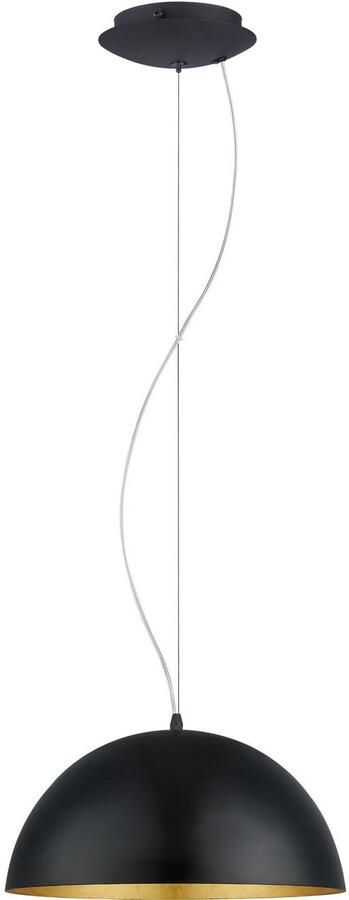 EGLO Hanglamp GAETANO 1 Pendellampe Stahl E27 Hängelampe Esstischlampe Lampe Hanglamp dimbaar (1 stuk) - Foto 3