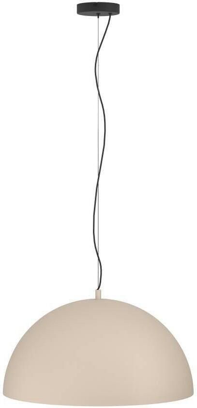 EGLO Hanglamp GAETANO 1 Pendellampe Stahl E27 Hängelampe Esstischlampe Lampe Hanglamp metaal in zandkleur en zwart E27 Ø 53 5 cm (1 stuk) - Foto 4